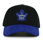 Toronto Maple Leafs American Needle Burnett Adjustable Hat - Black/Blue | US 201747137