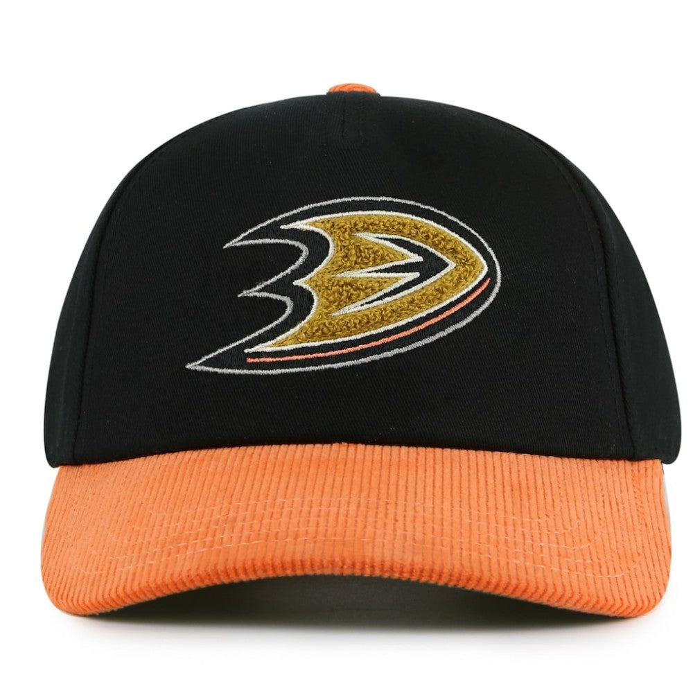Anaheim Ducks American Needle Burnett Adjustable Hat - Black/Orange | US 201747143