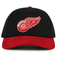 Detroit Red Wings American Needle Burnett Adjustable Hat - Black/Red | US 201747149