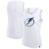 Tampa Bay Lightning Fanatics Women's Slub Tank Top - White | US 201748294