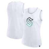 Seattle Kraken Fanatics Women's Slub Tank Top - White | US 201748295