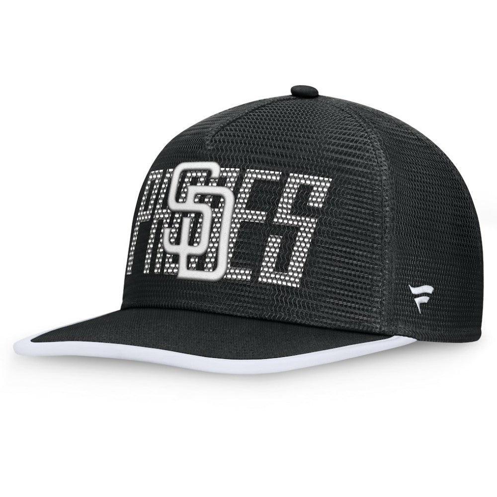 San Diego Padres Fanatics Let's Glow Line Drive Snapback Hat - Black Hats