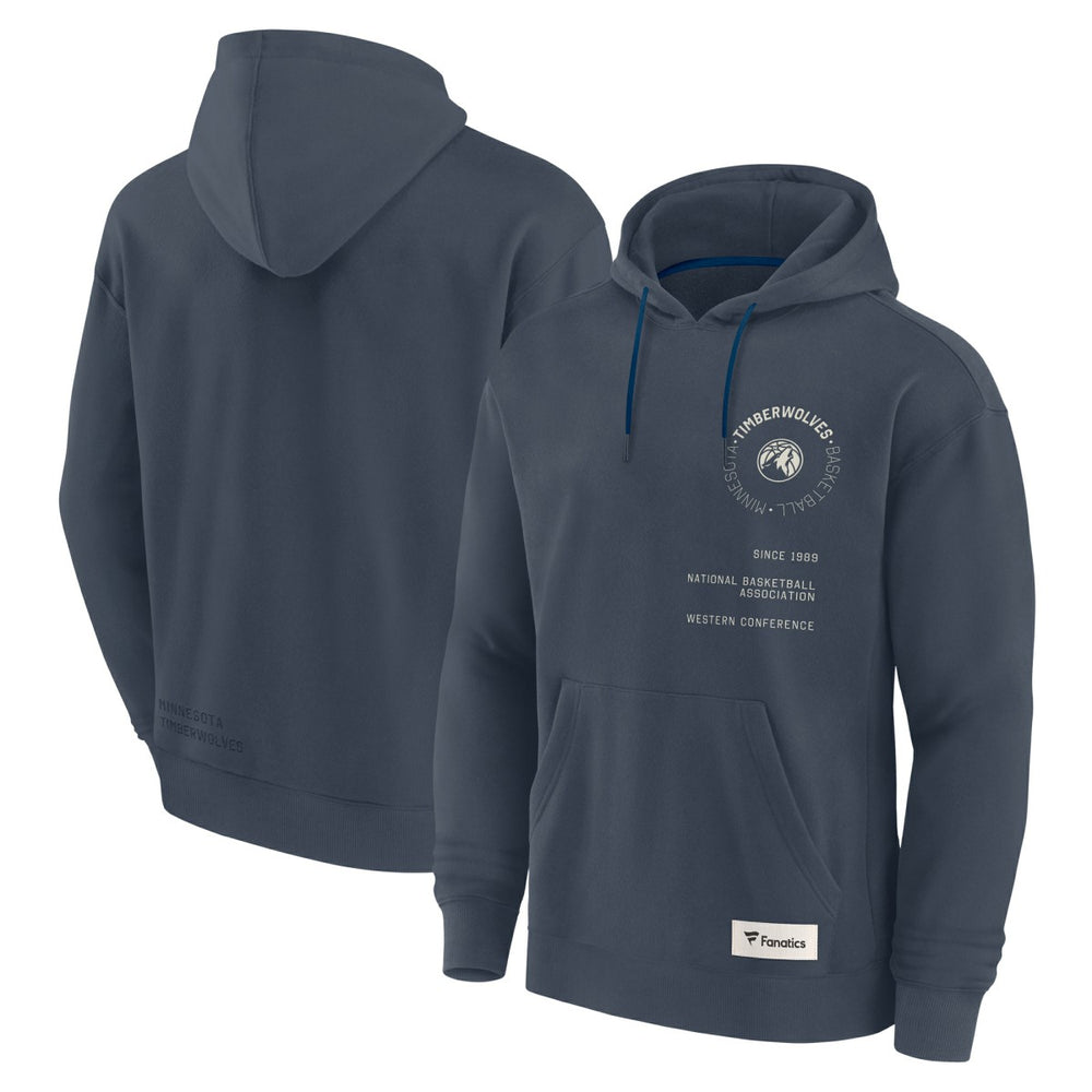 Minnesota Timberwolves Future Ground Info Elements Premium Pullover Hoodie Blue - Fanatics