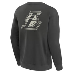 Los Angeles Lakers Elements Future Ground Lettering Pullover Sweatshirt Gray - Fanatics