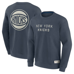 New York Knicks Elements Future Ground Lettering Pullover Sweatshirt Blue - Fanatics