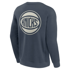 New York Knicks Elements Future Ground Lettering Pullover Sweatshirt Blue - Fanatics