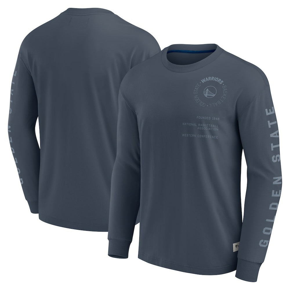 Golden State Warriors Elements Future Ground Tonal Info Long Sleeve T-Shirt Blue - Fanatics