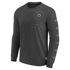 Boston Celtics Elements Future Ground Tonal Info Long Sleeve T-Shirt Gray - Fanatics