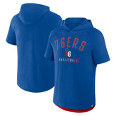 Philadelphia 76ers Pass Legend Raglan Hoodie T-Shirt Royal - Fanatics