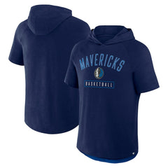 Dallas Mavericks Pass Legend Raglan Hoodie T-Shirt Navy - Fanatics