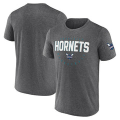 Charlotte Hornets Logo Athletic Block Practice Performance T-Shirt Heather Charcoal outlet