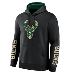 Milwaukee Bucks Legacy Guard Pullover Hoodie Black - Fanatics