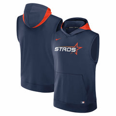 Houston Astros Nike 2025 City Connect Authentic Collection Dri-FIT Sleeveless Hoodie - Navy Hoodies