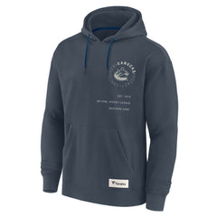 Vancouver Canucks Fanatics Future Ground Info Pullover Hoodie - Navy | US 201752398