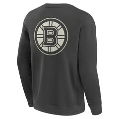 Boston Bruins Fanatics Elements Future Ground Lettering Pullover Sweatshirt - Charcoal | US 201752431