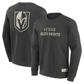Vegas Golden Knights Fanatics Elements Future Ground Lettering Pullover Sweatshirt - Charcoal | US 201752433