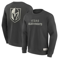 Vegas Golden Knights Fanatics Elements Future Ground Lettering Pullover Sweatshirt - Charcoal | US 201752433