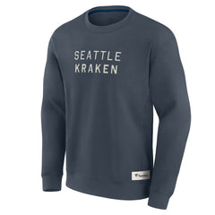 Seattle Kraken Fanatics Elements Future Ground Lettering Pullover Sweatshirt - Blue | US 201752441