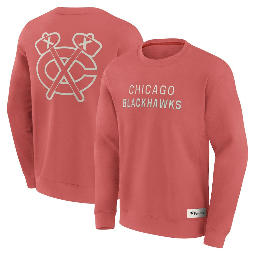 Chicago Blackhawks Fanatics Elements Future Ground Lettering Pullover Sweatshirt - Red | US 201752446
