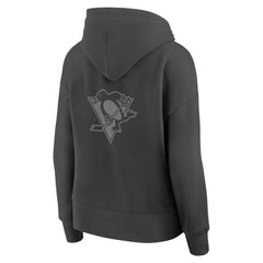 Pittsburgh Penguins Fanatics Women's Elements Future Ground Subtle Tonal Pullover Hoodie - Charcoal | US 201752520
