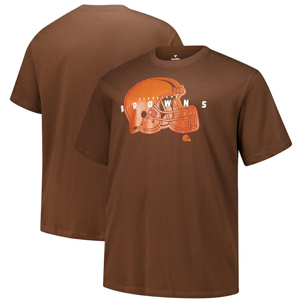 Cleveland Browns Big & Tall Coordinate T-Shirt - Brown T-shirts