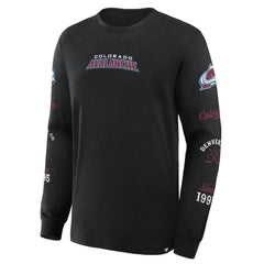 Colorado Avalanche Fanatics Boxed In Legacy Long Sleeve T-Shirt - Black | US 201826839