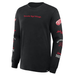 Detroit Red Wings Fanatics Boxed In Legacy Long Sleeve T-Shirt - Black | US 201826842