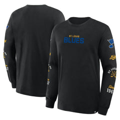 St. Louis Blues Fanatics Boxed In Legacy Long Sleeve T-Shirt - Black | US 201826857