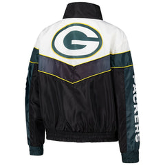 Green Bay Packers The Wild Collective Women's 1/4 Zip Track Jacket - Green Jackets