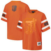 Cleveland Browns The Wild Collective Women's Drop Shoulder T-Shirt - Orange T-shirts