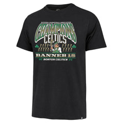 Boston Celtics '47 18-Time NBA Finals Champions Banner Franklin T-Shirt Black - 47 brand