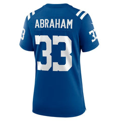 Micah Abraham Indianapolis Colts Women's Game Jersey - Royal Jerseys