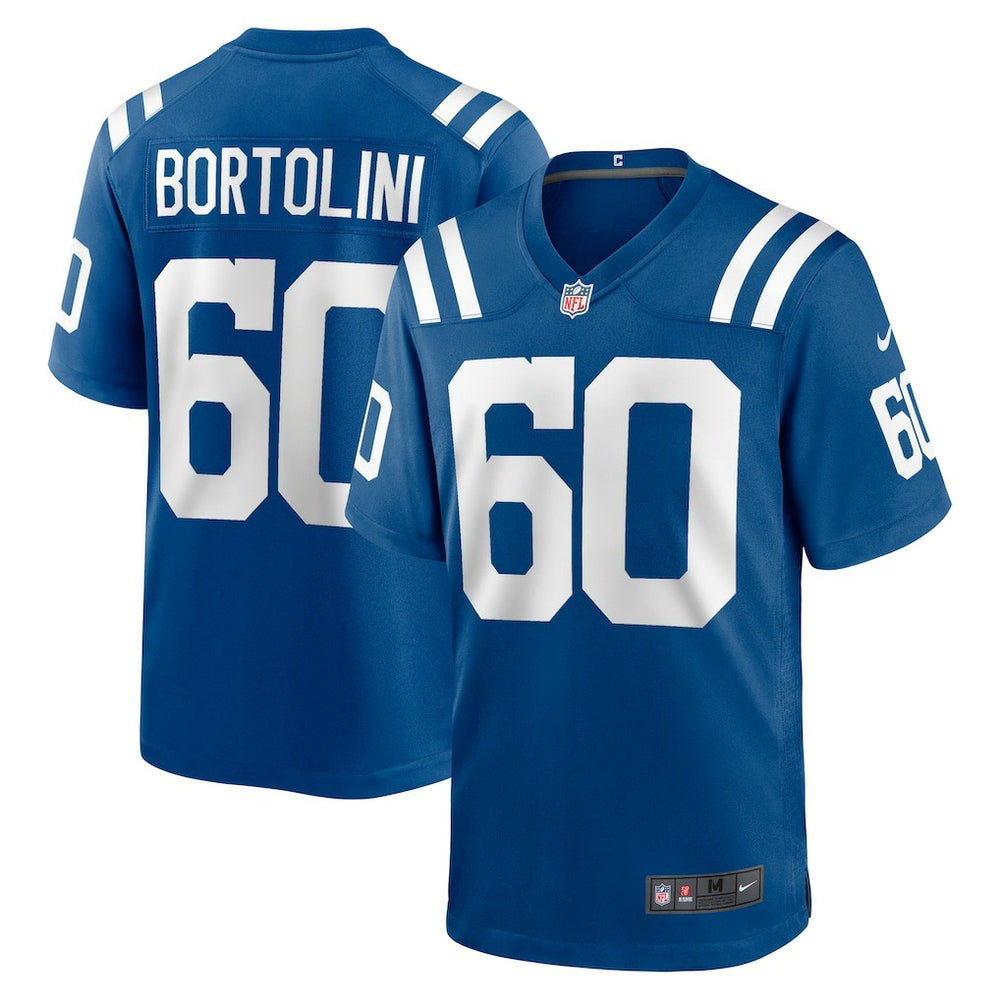 Tanor Bortolini Indianapolis Colts Game Jersey - Royal Jerseys