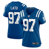 Laiatu Latu Indianapolis Colts Women's Game Jersey - Royal Jerseys