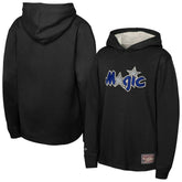 Orlando Magic Youth Hardwood Classics Lightweight Thermal Long Sleeve Hoodie T-Shirt Black - Mitchell & Ness
