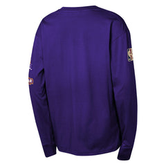 Phoenix Suns Youth Hardwood Classics All Over Long Sleeve T-Shirt Purple - Mitchell & Ness