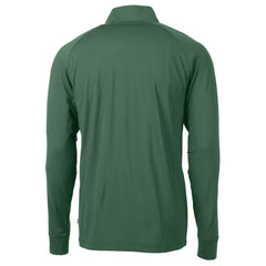 New York Jets Cutter & Buck Primary Logo Adapt Eco Knit Stretch Recycled Quarter-Zip Top - Hunter Green Tops