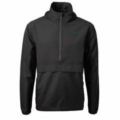 New York Jets Cutter & Buck Primary Logo Charter Eco Recycled Half-Zip Anorak Jacket - Black Jackets