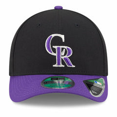 Colorado Rockies New Era Player Replica 9FORTY Adjustable Hat - Black/Purple Hats