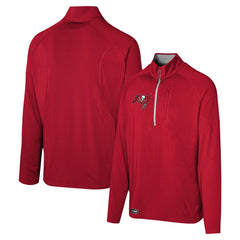 Tampa Bay Buccaneers Grind Iron Quarter-Zip Top - Red Tops