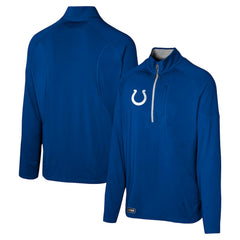 Indianapolis Colts Grind Iron Quarter-Zip Top - Royal Tops