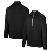 Carolina Panthers Grind Iron Quarter-Zip Top - Black Tops