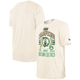 Boston Celtics 2024 NBA Finals Champions Victory Chrome T-Shirt Cream - New Era