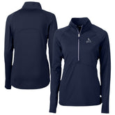 St. Louis Cardinals Cutter & Buck Women's Adapt Eco Knit Stretch Recycled Half-Zip DryTec Top - Navy Tops