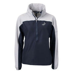 Los Angeles Dodgers Cutter & Buck Women's Charter Eco Recycled Half-Zip Anorak Jacket - Navy/Gray Jackets