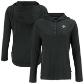San Francisco Giants Cutter & Buck Women's Coastline Epic Comfort Eco Recycled Raglan Long Sleeve Hoodie T-Shirt - Black Hoodies