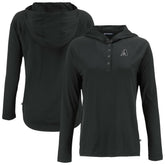 Arizona Diamondbacks Cutter & Buck Women's Coastline Epic Comfort Eco Recycled Raglan Long Sleeve Hoodie T-Shirt - Black Hoodies