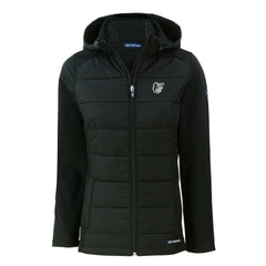 Baltimore Orioles Cutter & Buck Women's Evoke Hybrid Eco Softshell Recycled Full-Zip Hooded Jacket - Black Jackets