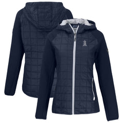 Los Angeles Angels Cutter & Buck Women's Rainier Primaloft Eco Full-Zip Hybrid Jacket - Navy Jackets