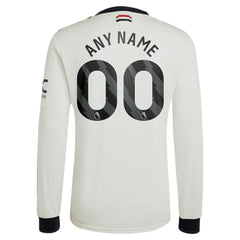 Manchester United Originals 2024/25 Third Custom Replica Long Sleeve Jersey Cream - Adidas cheap